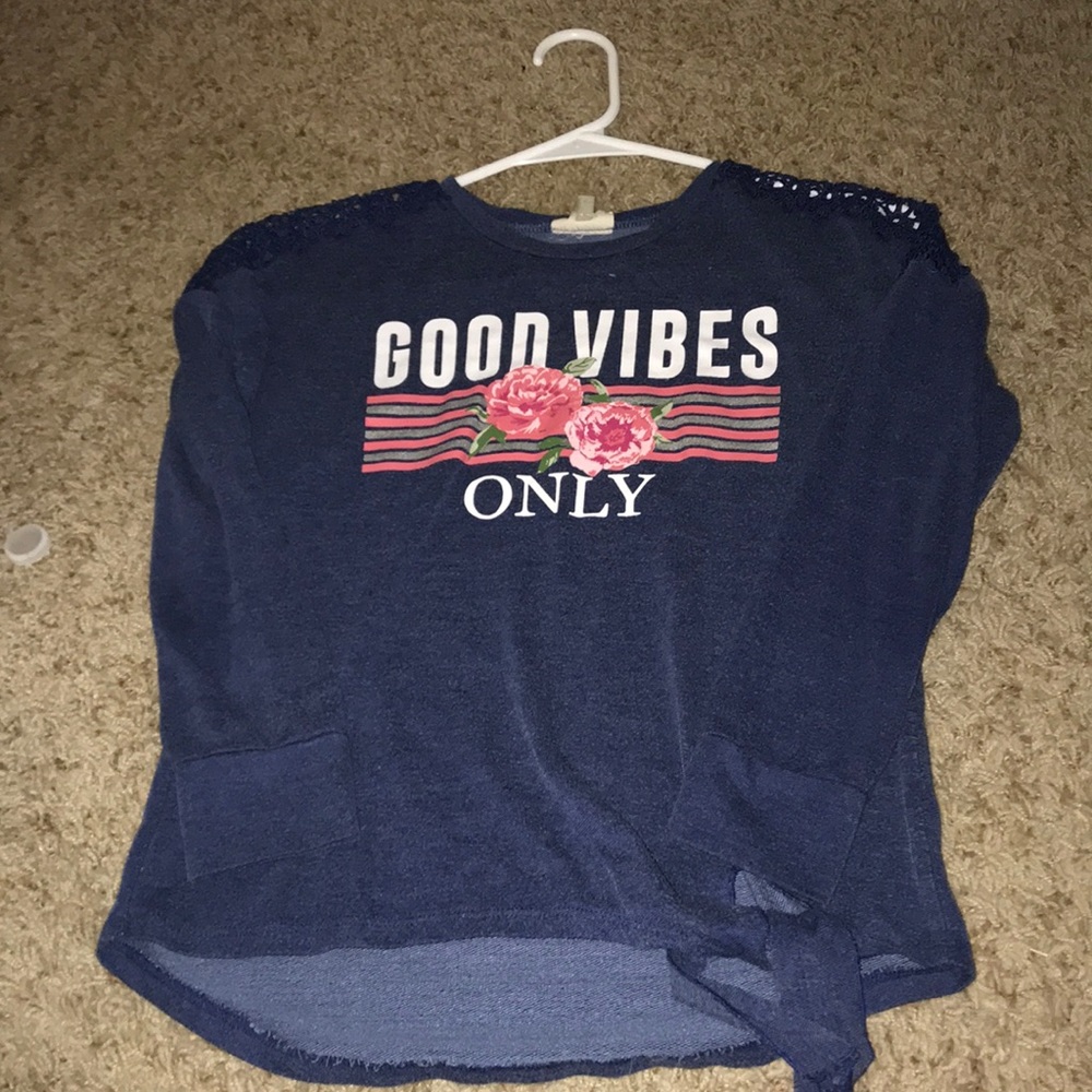 Blue long sleeve shirt
